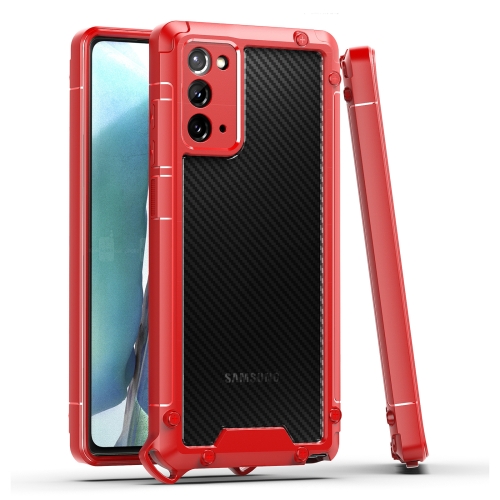 

For Samsung Galaxy Note20 Gold-Shield Series Shockproof PC + TPU Case(Red)