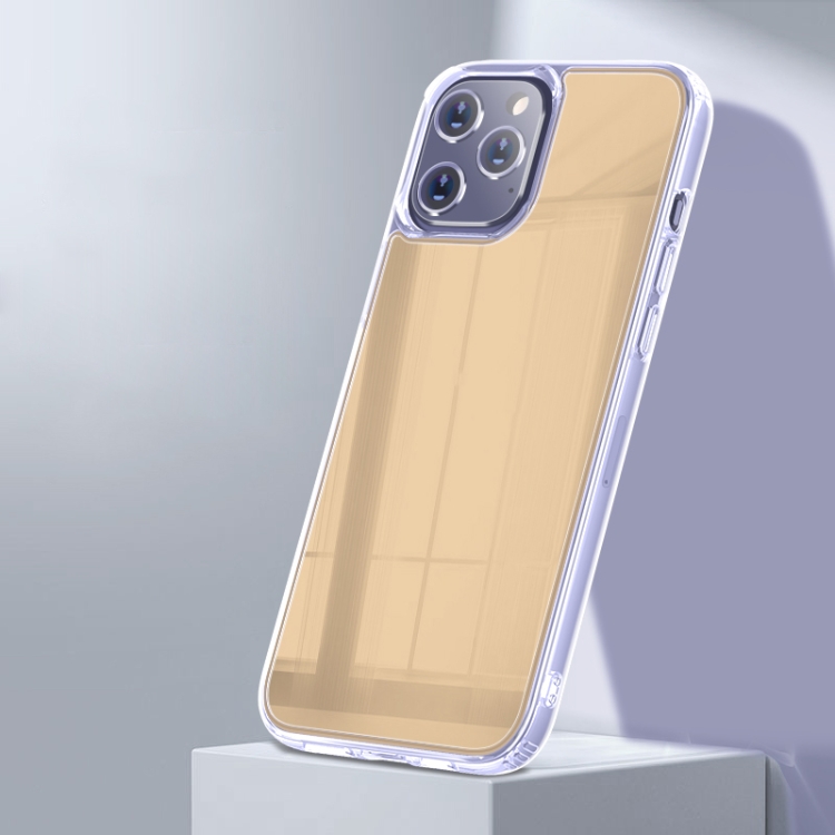 

X-level Mirror Series TPU Silicone + Mirror Protective Case For iPhone 12 / 12 Pro(Gold)