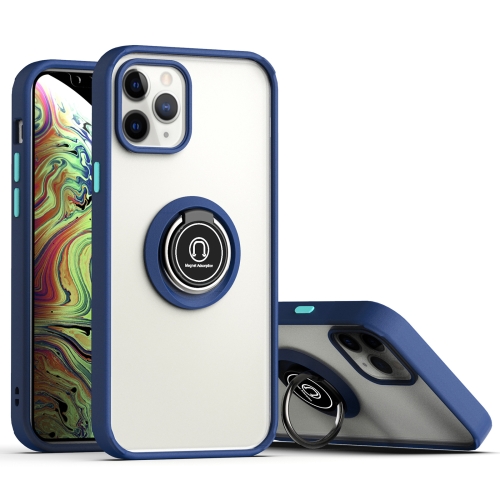 

Q Shadow 2 Generation Series TPU + Acrylic Protective Case with 360 Degrees Rotate Ring Holder For iPhone 12 / 12 Pro(Sapphire Blue + Light Blue)