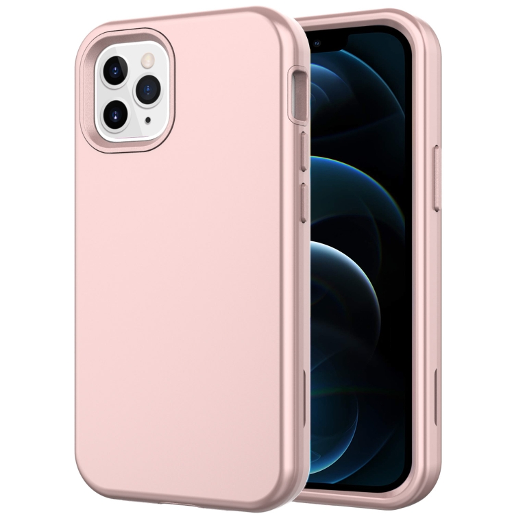

Shockproof PC + TPU Protective Case For iPhone 12 Pro Max(Rose Gold)