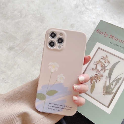 

Water Sticking TPU Shockproof Protective Case For iPhone 11(Flowers)