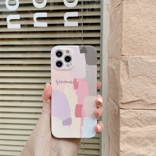 

Water Sticking TPU Shockproof Protective Case For iPhone 11 Pro(Pink Painting)