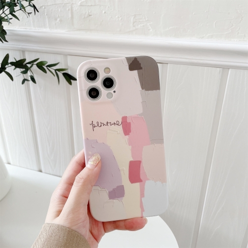

Water Sticking TPU Shockproof Protective Case For iPhone 11 Pro Max(Pink Painting)