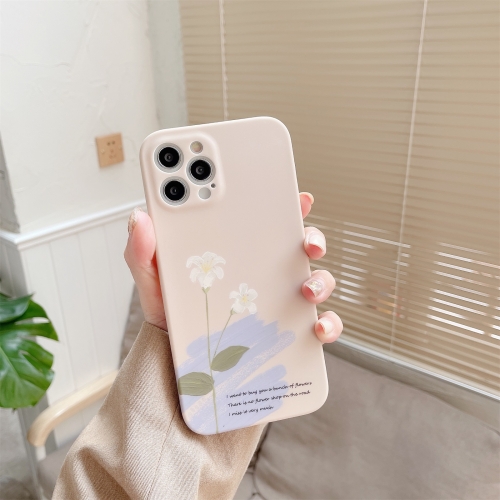 

Water Sticking TPU Shockproof Protective Case For iPhone 11 Pro Max(Flowers)