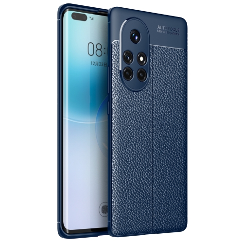 

For Huawei nova 8 Pro 5G Litchi Texture TPU Shockproof Case(Blue)