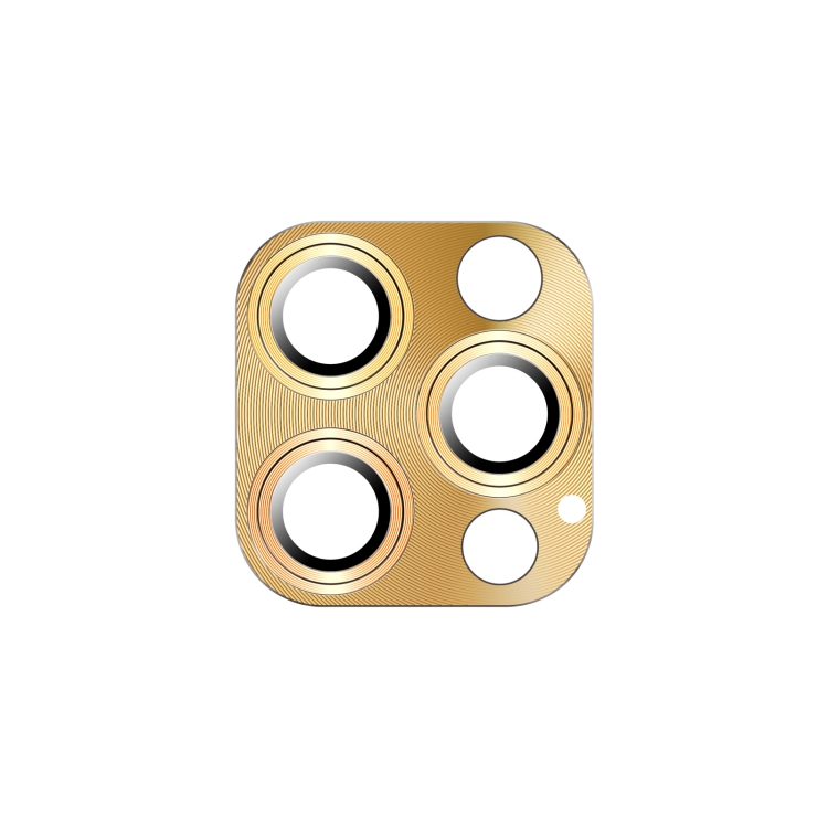 

TOTUDESIGN AB-065 Armor Series Aluminum Alloy + Tempered Glass Integrated Lens Film For iPhone 12 Pro(Gold)