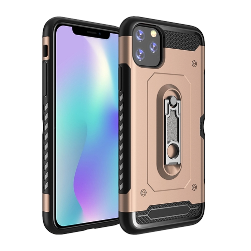 

For iPhone 11 Pro Max Hummer Armor Shockproof Protective Case(Gold)