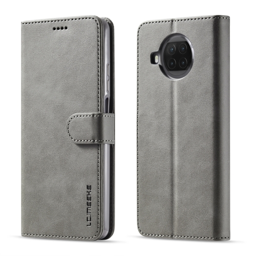 

For Xiaomi Mi 10T Lite 5G LC.IMEEKE Calf Texture Horizontal Flip Leather Case with Holder & Card Slots & Wallet(Grey)