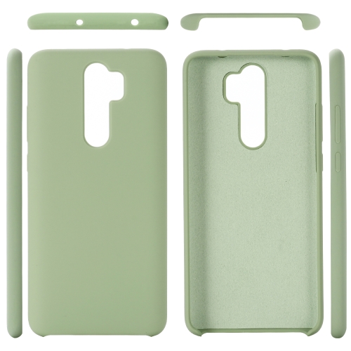 

For Xiaomi Redmi Note 8 Pro Solid Color Liquid Silicone Dropproof Protective Case(Green)