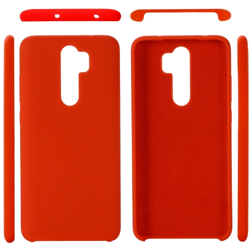 

For Xiaomi Redmi Note 8 Pro Solid Color Liquid Silicone Dropproof Protective Case(Red)