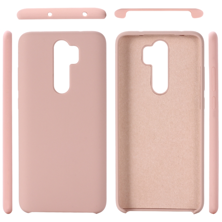 

For Xiaomi Redmi Note 8 Pro Solid Color Liquid Silicone Dropproof Protective Case(Pink)
