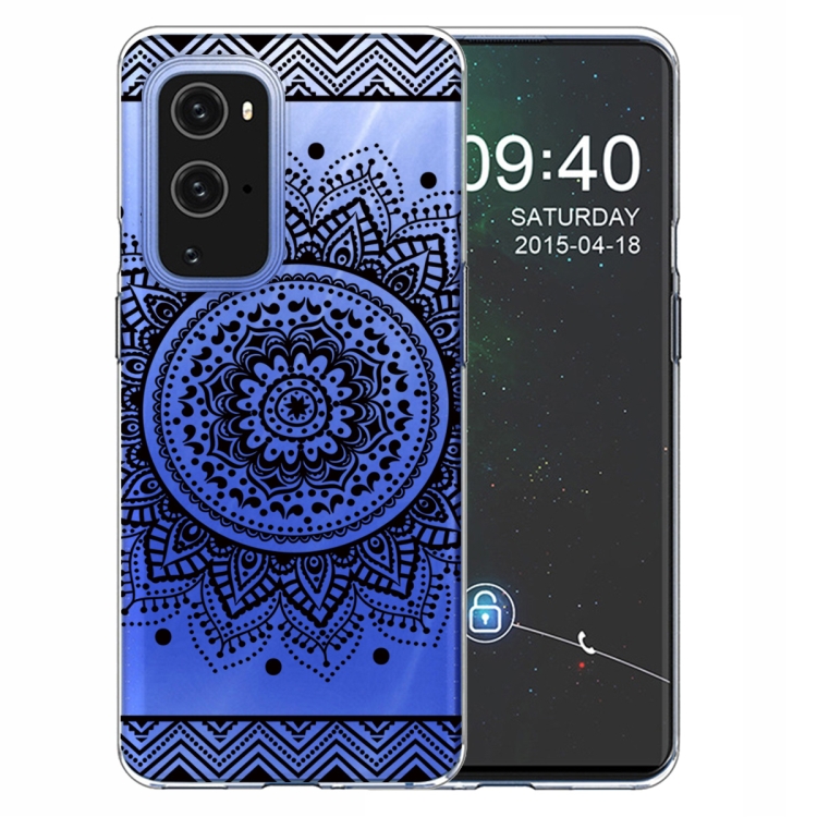 

For OnePlus 9 Colored Drawing Pattern Highly Transparent TPU Protective Case(Mandala)