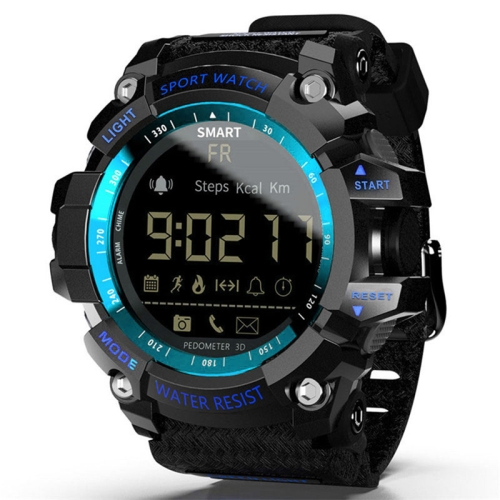 

Lokmat MK16 LCD Screen 50m Waterproof Smart Watch, Support Information Reminder / Remote Camera / Walking Motion Monitor(Blue)
