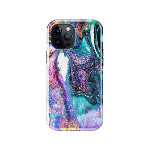 

IMD 2 in 1 Upper Lower Cover Double-sided Film Glitter Marble Protective Case For iPhone 11(Colour)