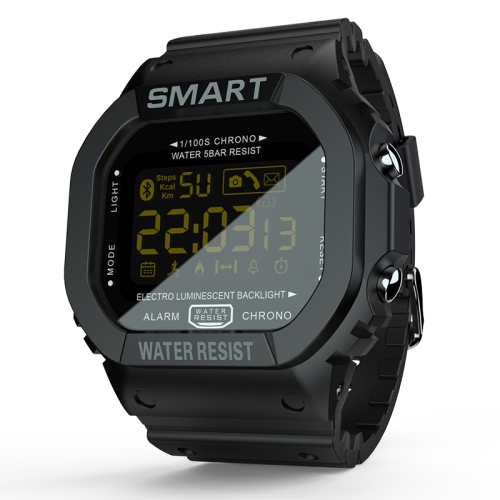 

Lokmat MK22 1.21 inch FSTN LCD Screen 50m Waterproof Smart Watch, Support Information Reminder / Remote Camera / Sport Record(Black)