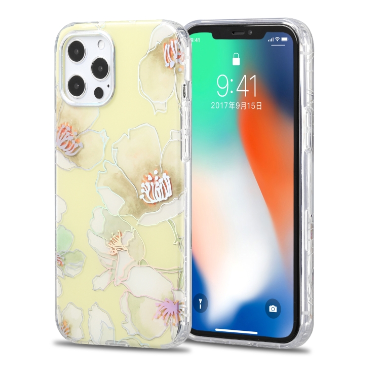 

Double-sided Film Laser Flower Pattern Protective Case For iPhone 11 Pro(TL05)