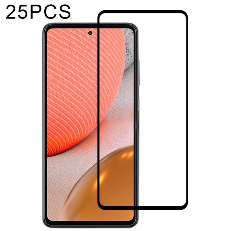 

For Samsung Galaxy A72 5G / 4G 25 PCS Full Glue Full Screen Tempered Glass Film