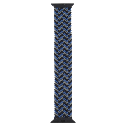 

Plastic Buckle Mixed Color Nylon Braided Single Loop Replacement Watchbands For Apple Watch Series 6 & SE & 5 & 4 44mm / 3 & 2 & 1 42mm, Size:M(Camouflage Blue)