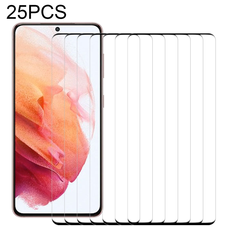 

For Samsung Galaxy S21 5G 25 PCS 3D Curved Edge Full Screen Tempered Glass Film