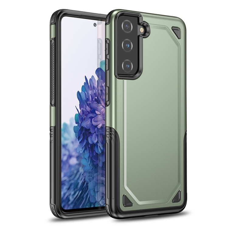 

For Samsung Galaxy S21 5G Shockproof Armor Protective Case(Green)
