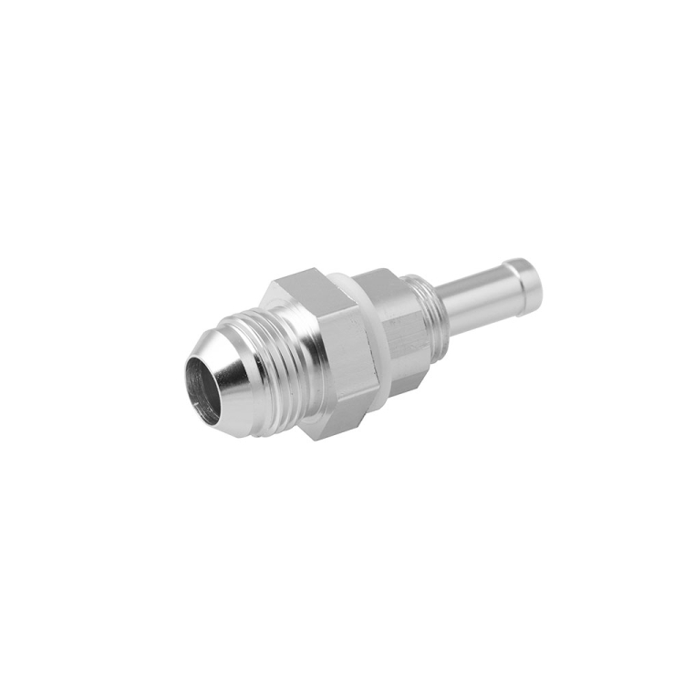 

AN8 Straight to 3/8 inch Hose Barb Double Fuel Pump Tank Fitting Bulkhead Adapter Fitting