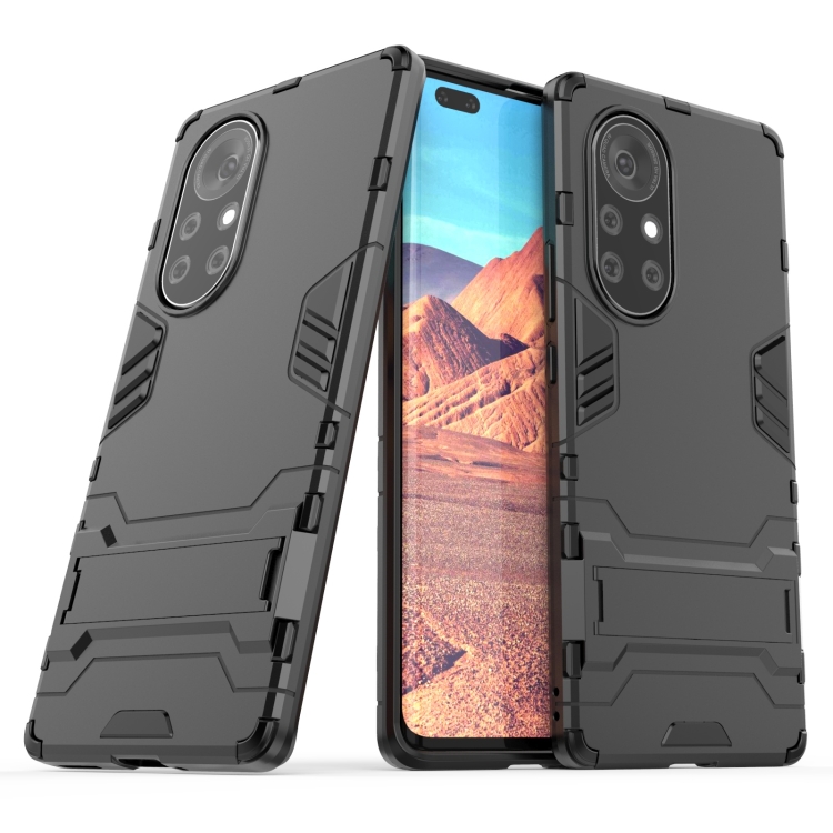 

For Huawei Nova 8 Pro 5G PC + TPU Shockproof Protective Case with Holder(Black)