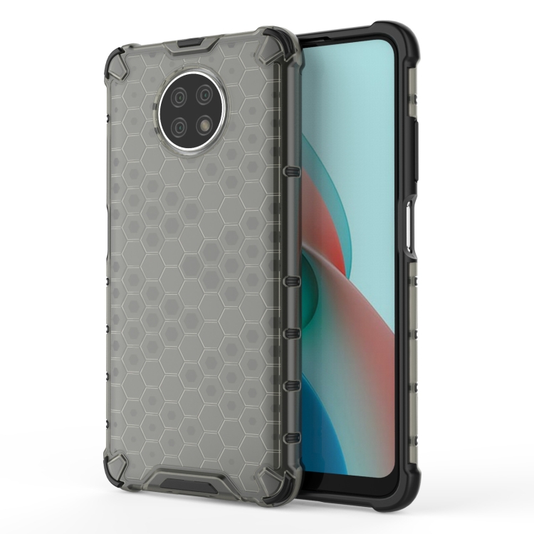 

For Xiaomi Redmi Note 9 5G Shockproof Honeycomb PC + TPU Case(Black)
