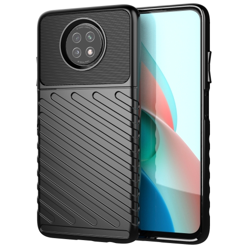 

For Xiaomi Redmi Note 9 5G Thunderbolt Shockproof TPU Protective Soft Case(Black)