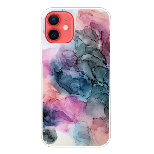 

Marble Pattern Shockproof TPU Protective Case For iPhone 12 mini(Abstract Multicolor)