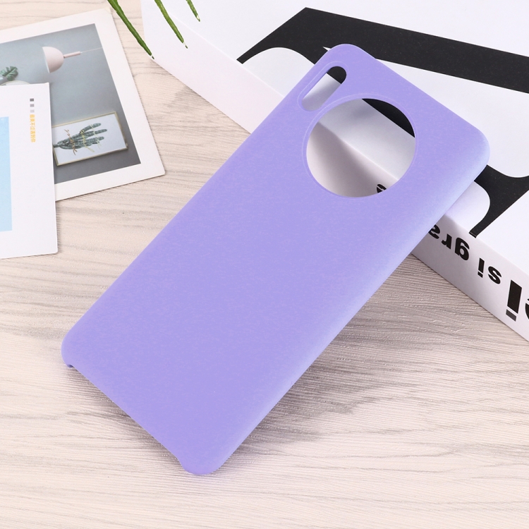 

For Huawei Mate 30 Pro Solid Color Liquid Silicone Shockproof Coverage Protective Case(Purple)