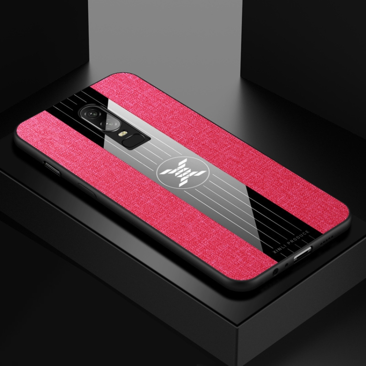 

For OnePlus 6 XINLI Stitching Cloth Texture Shockproof TPU Protective Case(Red)