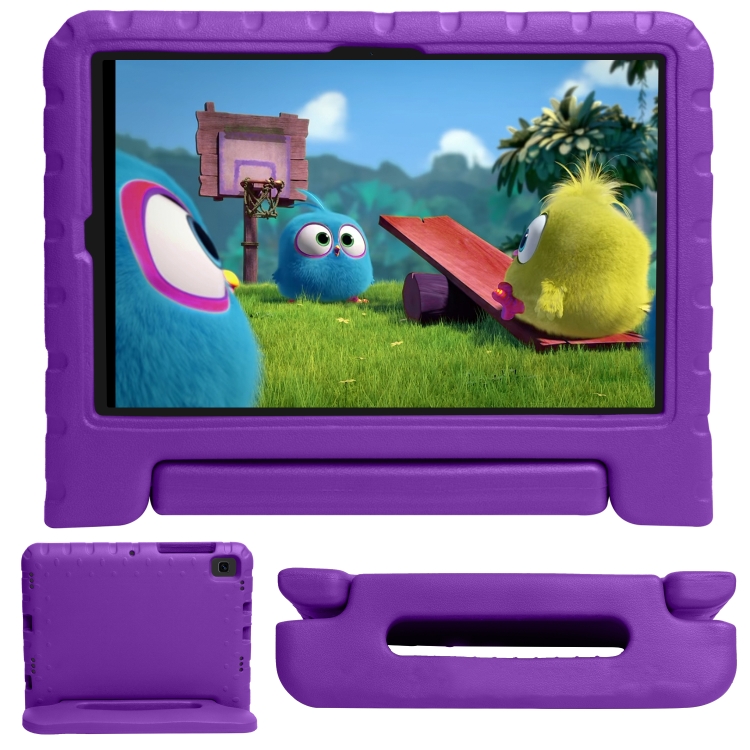 

EVA Bumper Protective Case with Handle & Holder For Samsung Galaxy Tab A7 10.4 (2020) T500 / T505(Purple)