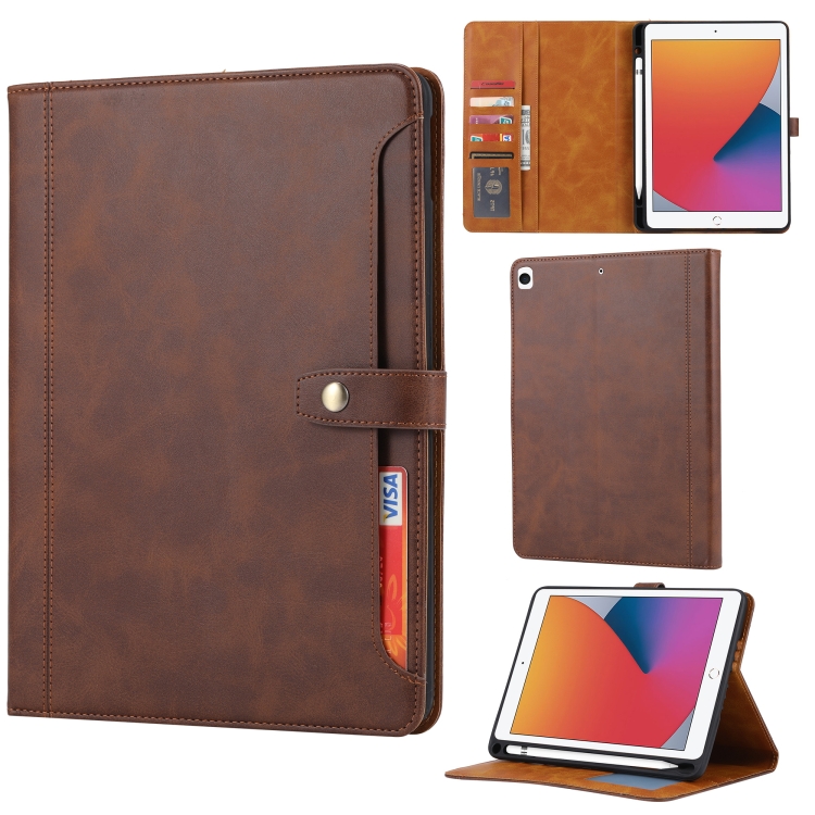 Calf Texture Double Fold Clasp Horizontal Flip Leather Case with Photo Frame & Holder & Card Slots & Wallet For iPad 10.2(Coffee)
Calf Texture Double Fold Clasp Horizontal Flip Leather Case with Photo Frame & Holder & Card Slots & Wallet For iPad 10.2(Coffee)