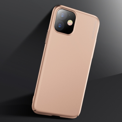 

For iPhone 11 X-level Knight Series Ultra-thin All-inclusivePU Case(Gold)