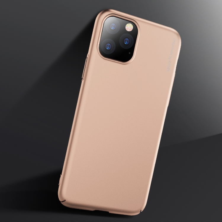 

For iPhone 11 Pro X-level Knight Series Ultra-thin All-inclusivePU Case(Gold)