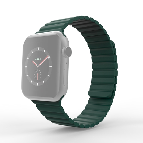 

Mutural Liquid Magnetic Watchband For Apple Watch Series 6 & SE & 5 & 4 40mm / 3 & 2 & 1 38mm(Green)