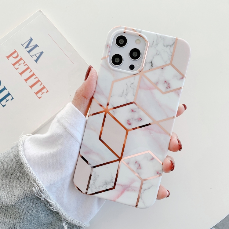 

Splicing Marble Pattern Gilding TPU Protective Case For iPhone 11 Pro Max(A)