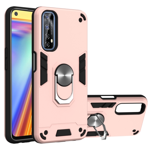 

For OPPO Realme 7 / Narzo 20 Pro Armour Series PC + TPU Protective Case with Ring Holder(Rose Gold)