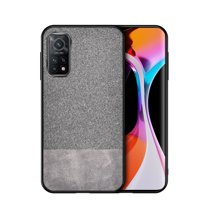 

For Xiaomi Redmi K30 Ultra Shockproof Splicing PU + Cloth Protective Case(Stitching Gray)