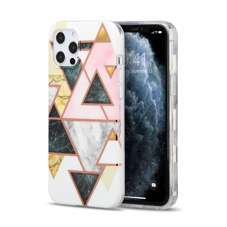 

Splicing Marble Pattern Gilding TPU Protective Case For iPhone 11 Pro(TM20)