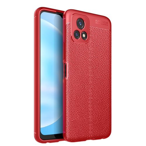 

For vivo Y52s Litchi Texture TPU Shockproof Case(Red)