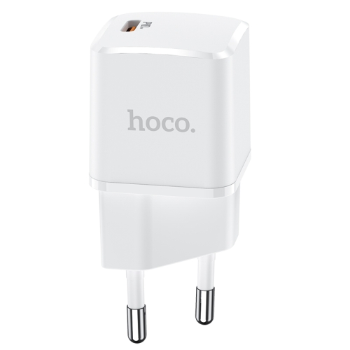 

hoco N10 USB Type-C Starter Single Port PD 20W Charger, Specification: EU Plug(White)