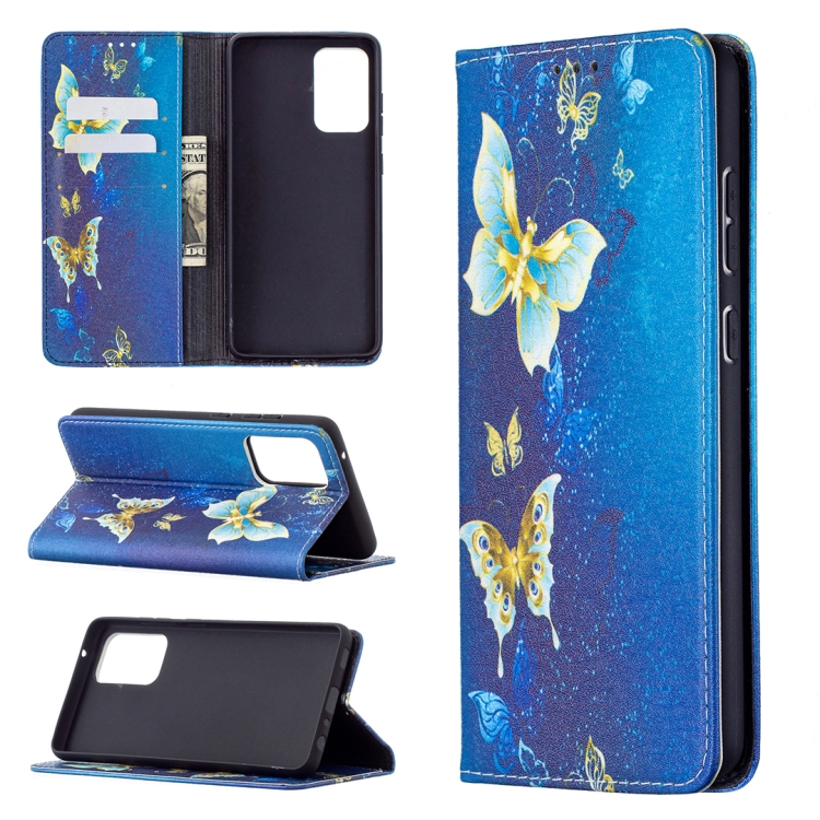 

For Samsung Galaxy A72 5G / 4G Colored Drawing Pattern Invisible Magnetic Horizontal Flip PU Leather Case with Holder & Card Slots & Wallet(Kingdee)