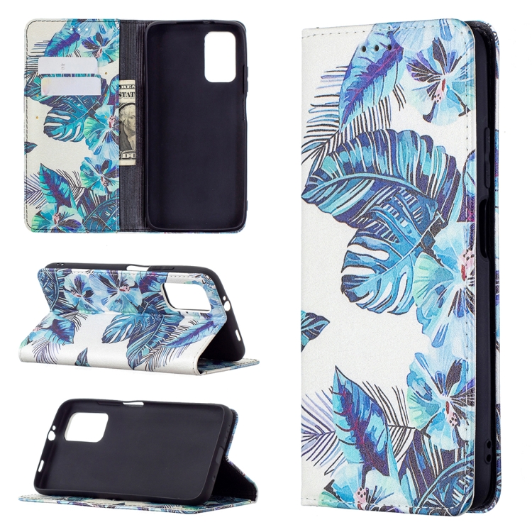 For Xiaomi Poco M3 Colored Drawing Pattern Invisible Magnetic Horizontal Flip PU Leather Case with Holder & Card Slots & Wallet(Blue Leaf)
For Xiaomi Poco M3 Colored Drawing Pattern Invisible Magnetic Horizontal Flip PU Leather Case with Holder & Card Slots & Wallet(Blue Leaf)