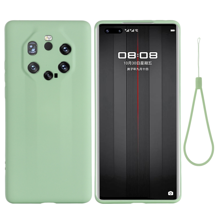 

For Huawei Mate 40 RS Pure Color Liquid Silicone Shockproof Full Coverage Case(Green)