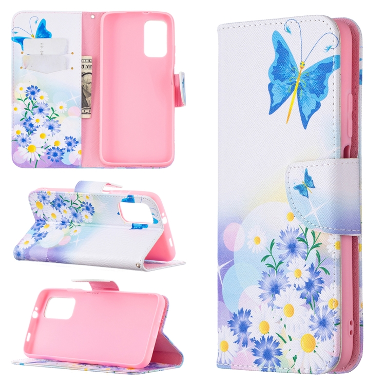 

For Xiaomi Poco M3 Colored Drawing Pattern Horizontal Flip Leather Case with Holder & Card Slots & Wallet(Butterfly Love)