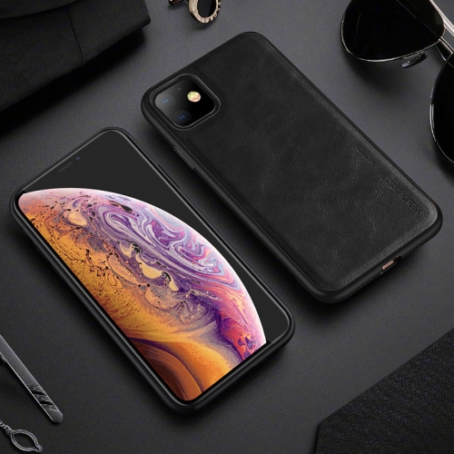 

For iPhone 11 X-level Earl III Series Leather Texture Ultra-thin All-inclusive Soft Case(Black)