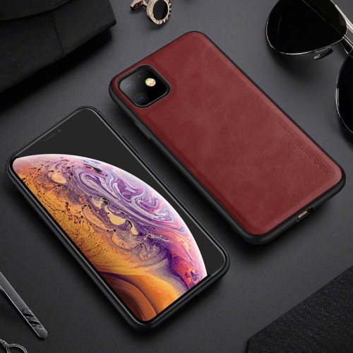 

For iPhone 11 X-level Earl III Series Leather Texture Ultra-thin All-inclusive Soft Case(Red)