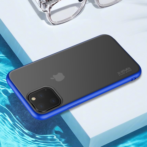 

For iPhone 11 Pro Max X-level Beetle Series All-inclusive PC + TPU Case(Blue)