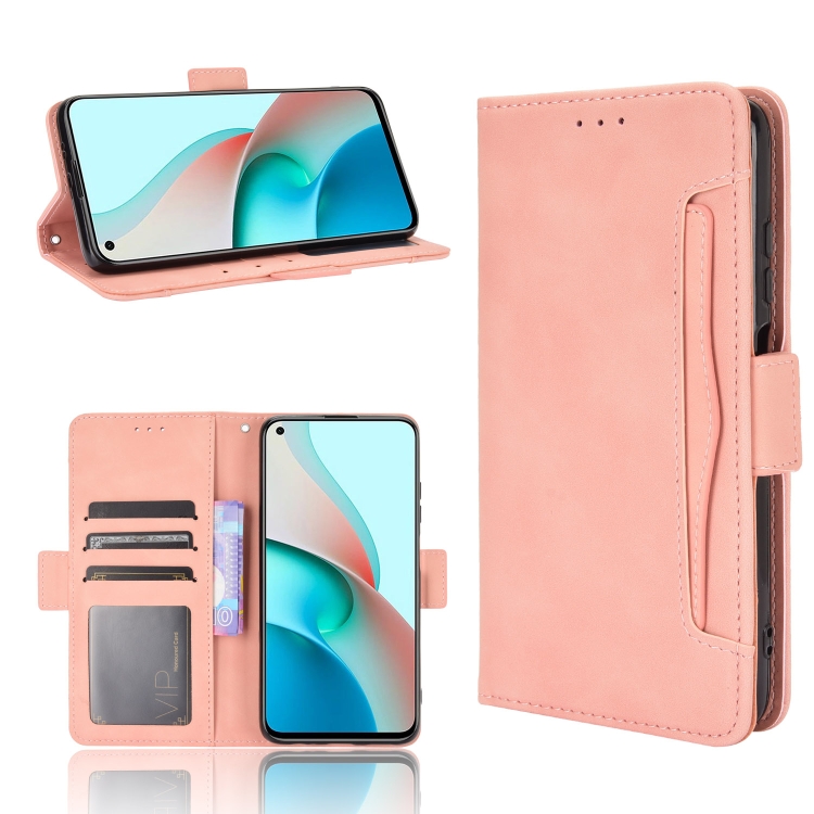 

For Xiaomi Redmi Note 9T 5G Skin Feel Calf Pattern Horizontal Flip Leather Case with Holder & Card Slots & Photo Frame(Pink)